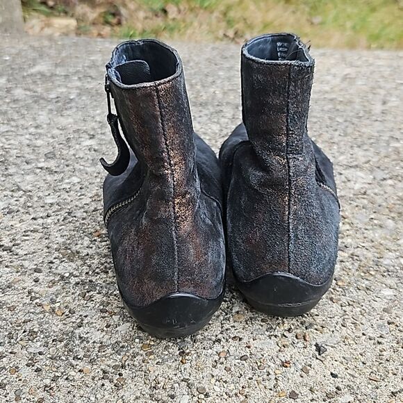 Dansko Otis black metallic bronze ankle boot size 41 - Picture 5 of 9